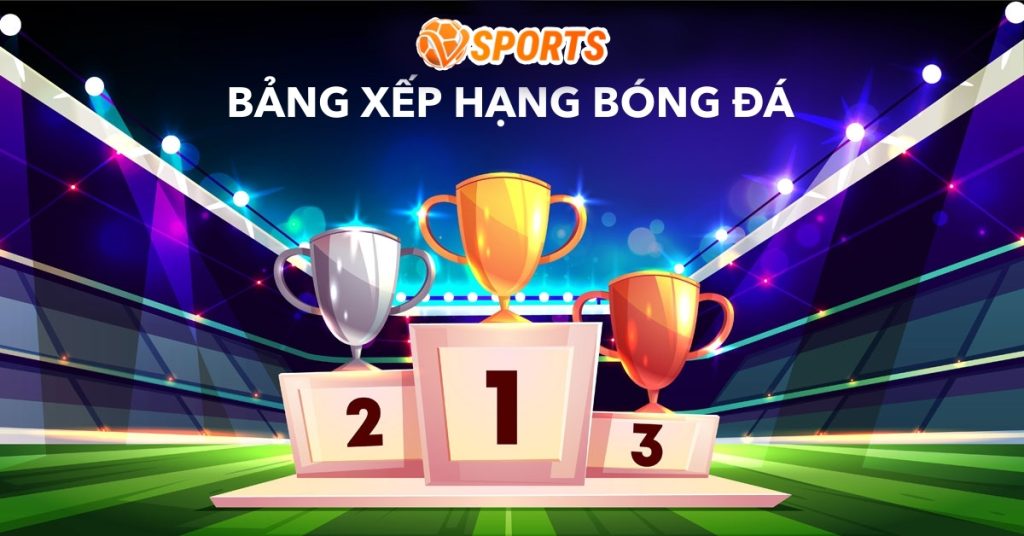 Bảng xếp hạng Vsports | BXH bóng đá mới nhất